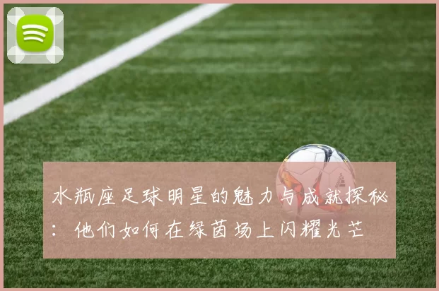 水瓶座足球明星的魅力与成就探秘：他们如何在绿茵场上闪耀光芒